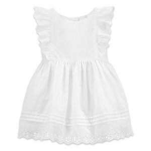 Baby B’gosh white eyelet ruffle sleeveless dress 24 months new
